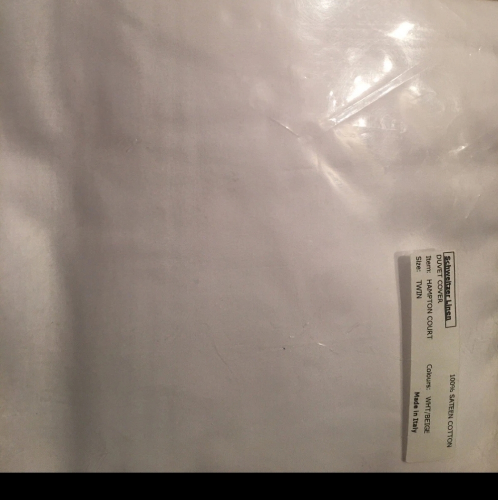 Schweitzer Linen Duvet Cover 2 Pillowcases Sheet Size Twin